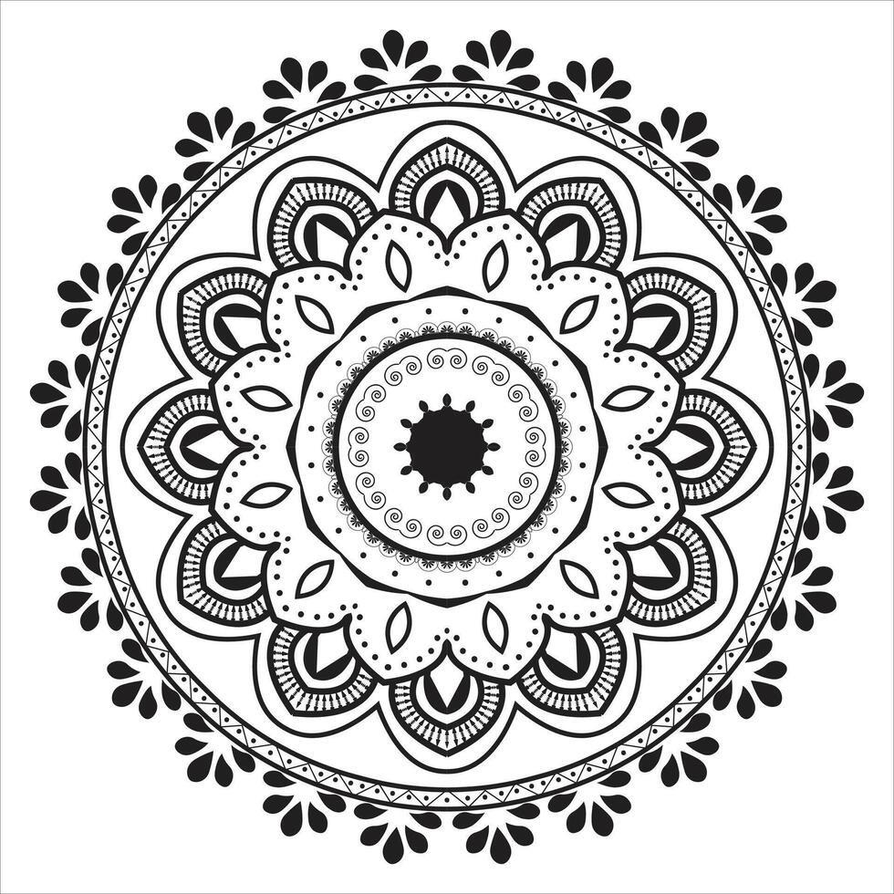 Mandala Round Ornament Pattern vector