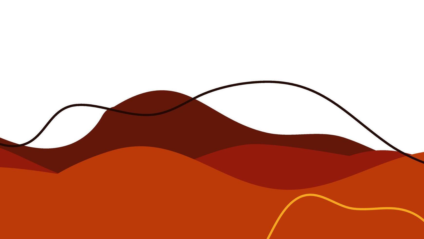 First Abstract Orange gradient dark fluid shapes cover. Collection Horizontal backgrounds with different wavy shapes vector