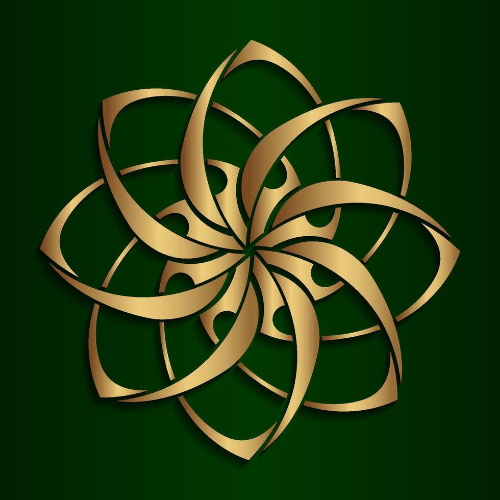 Simple round decoration. mandala vector