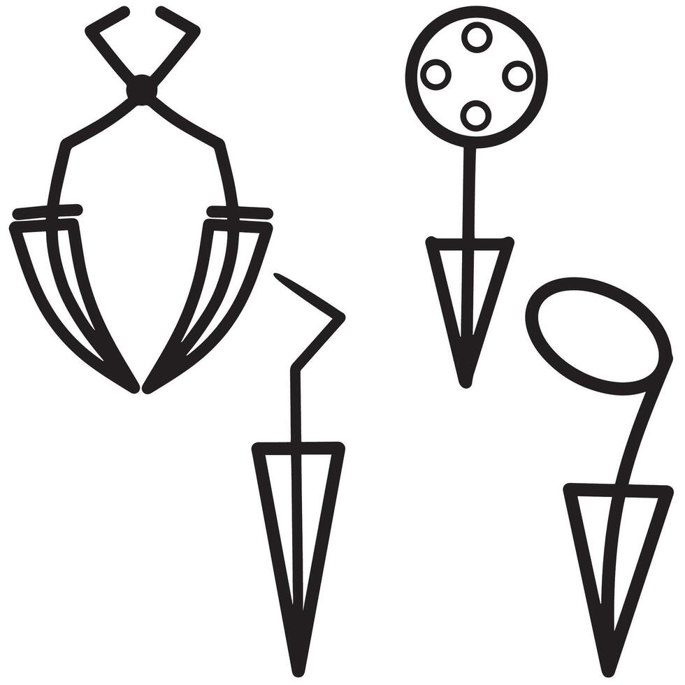 icon Antique dentist tools. medical equipment in simple style. vector
