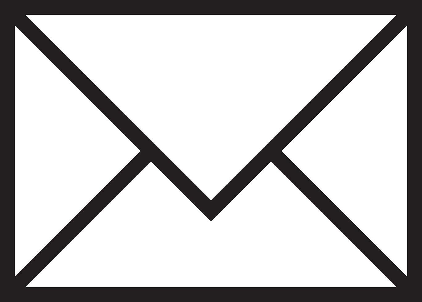 Email Envelope Line Stroke Icon vector
