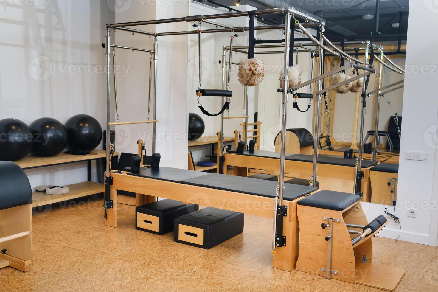 Trapeze table. Trapeze table - Pilates exercise machine photo