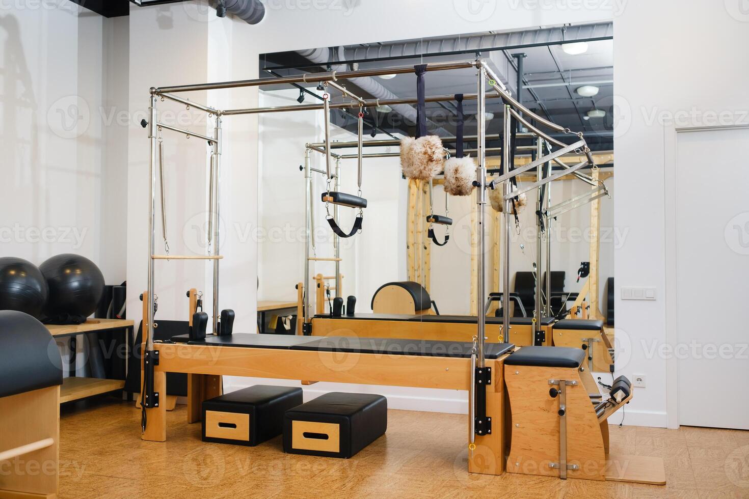 Trapeze table. Trapeze table - Pilates exercise machine photo
