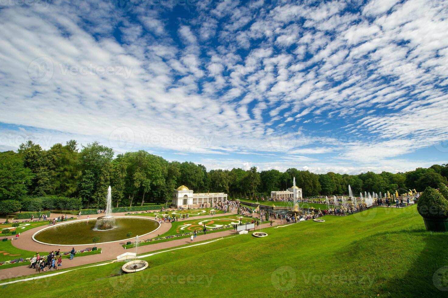 Peterhof Park in Saint Petersburg in Russia photo