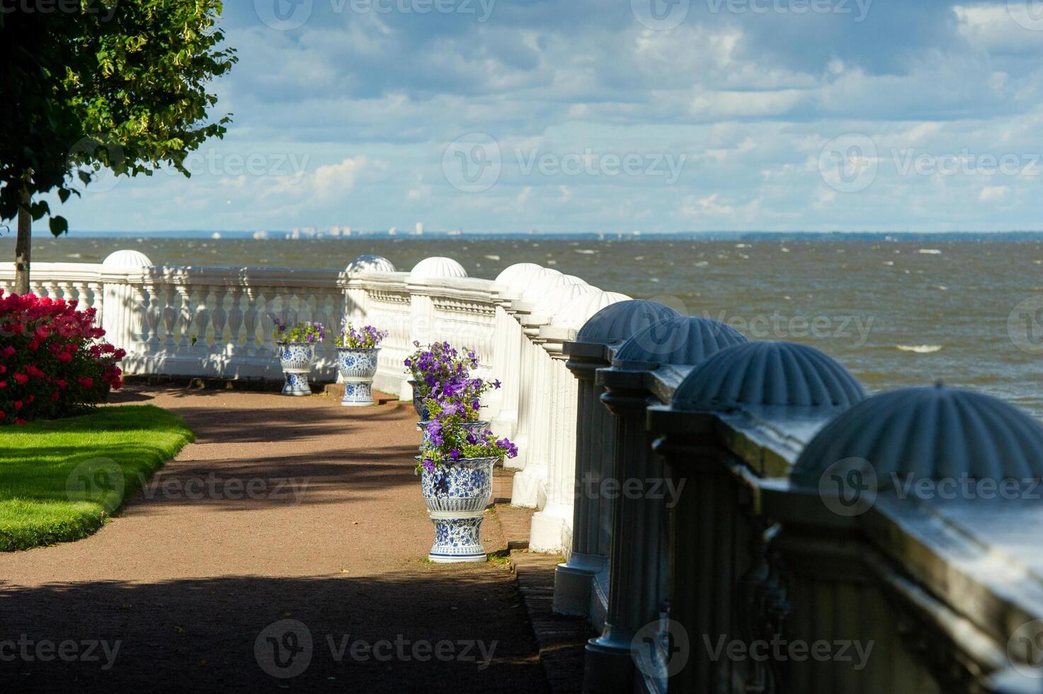 Peterhof Park in Saint Petersburg in Russia photo