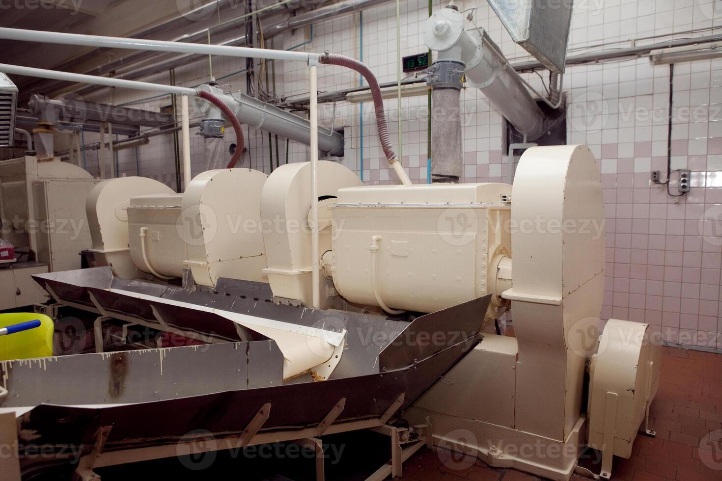 cookie making machine in the factory photo