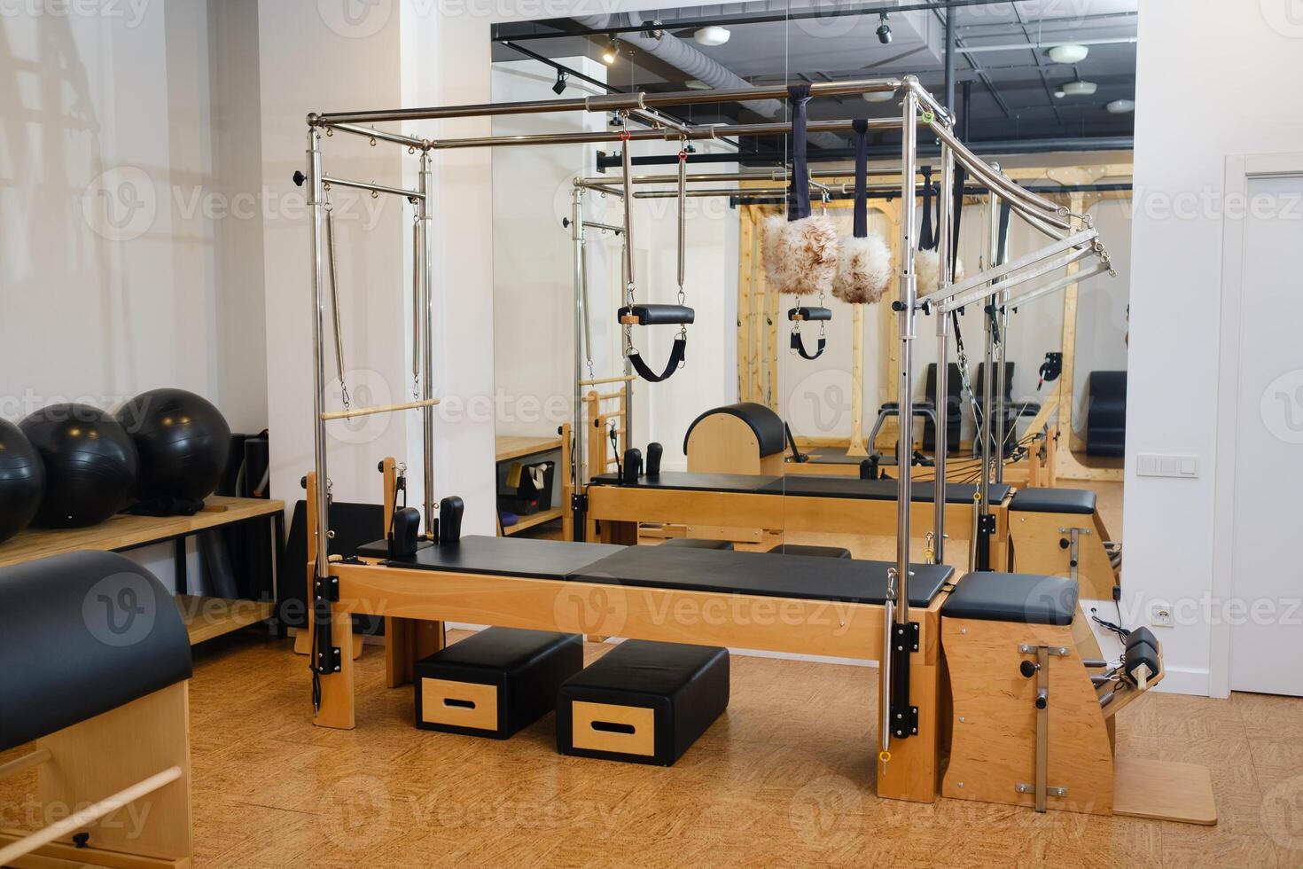 Trapeze table. Trapeze table - Pilates exercise machine photo