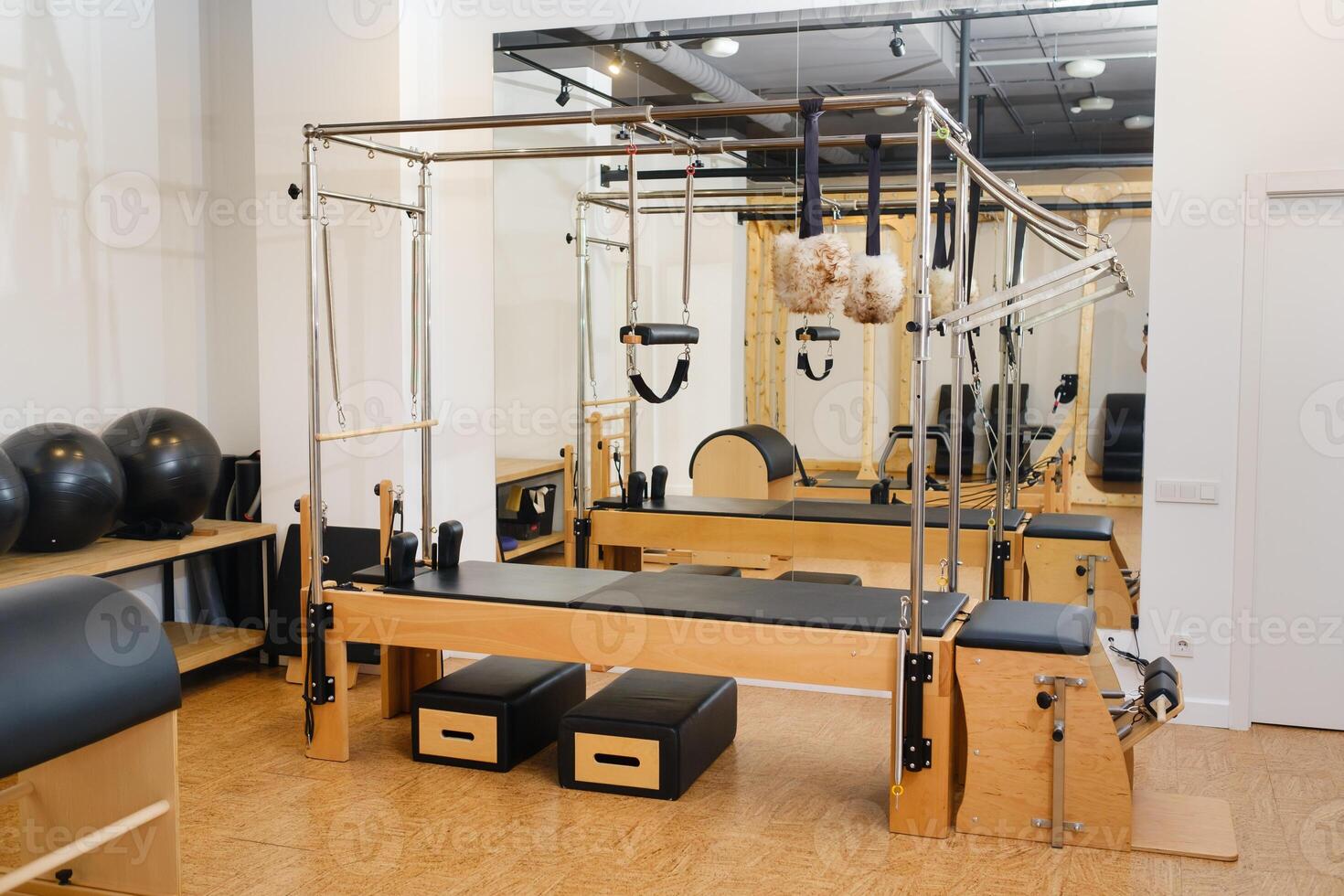 Trapeze table. Trapeze table - Pilates exercise machine photo