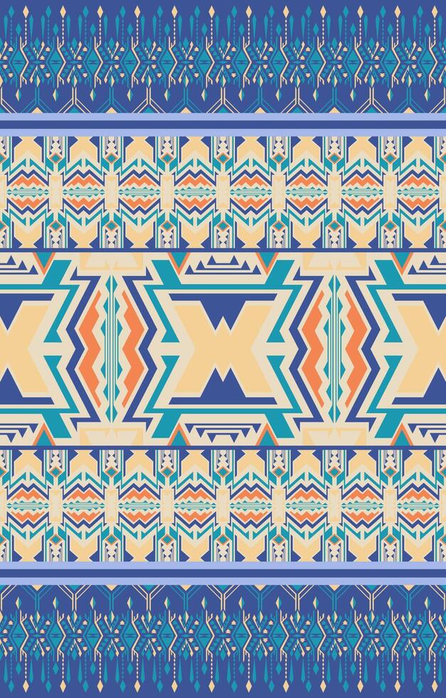 Seamless ethnic tribal pattern, geometric pattern, fabric pattern design, wallpaper, sarong vector