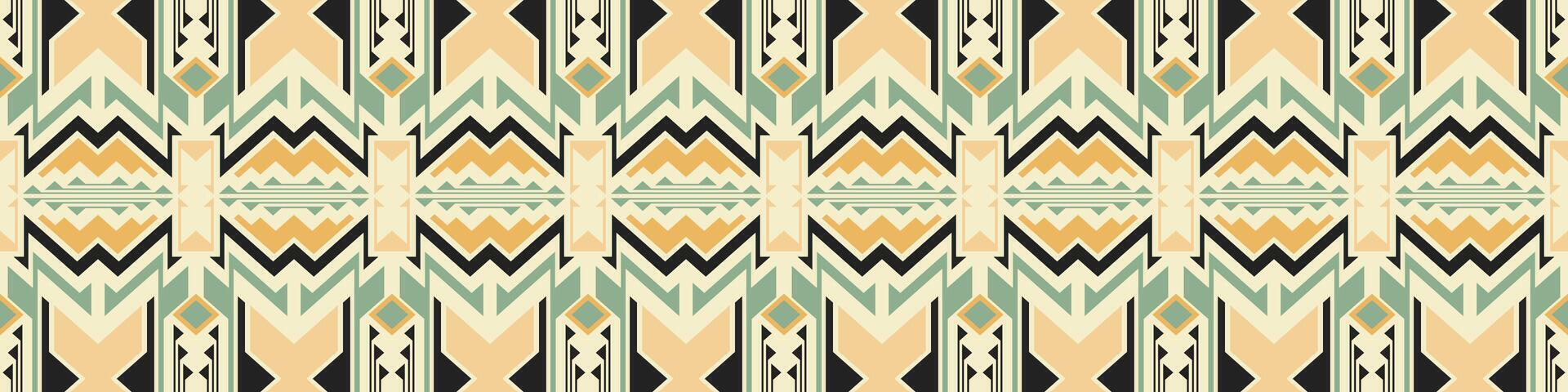 Aztec, Navajo geometric seamless pattern. Native American Southwest print. Ethnic design wallpaper, fabric, cover, textile, rug, blanket. vector