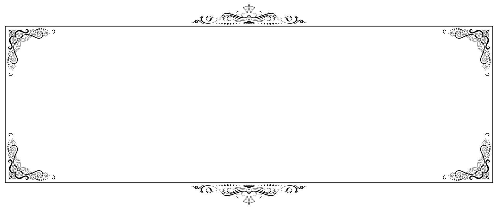 Vintage, classic frame. Free space for text. vector