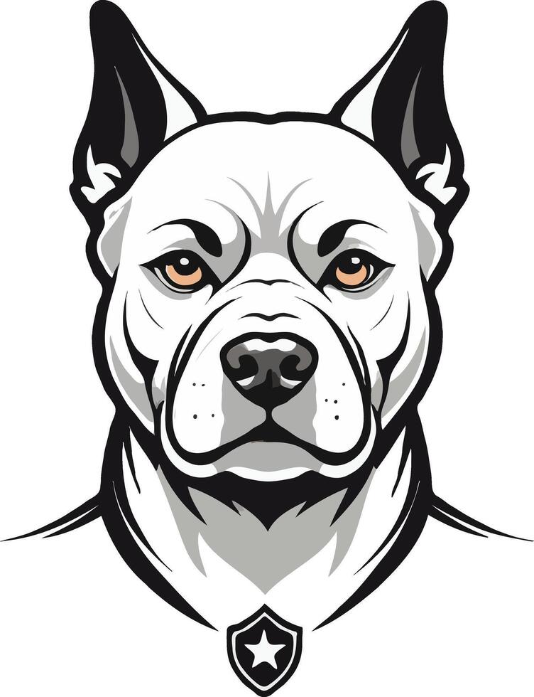A Striking Silhouette of a Dog's Head Celebrating the Elegance and Intelligence of Mans Best Friend in Timeless Form vector