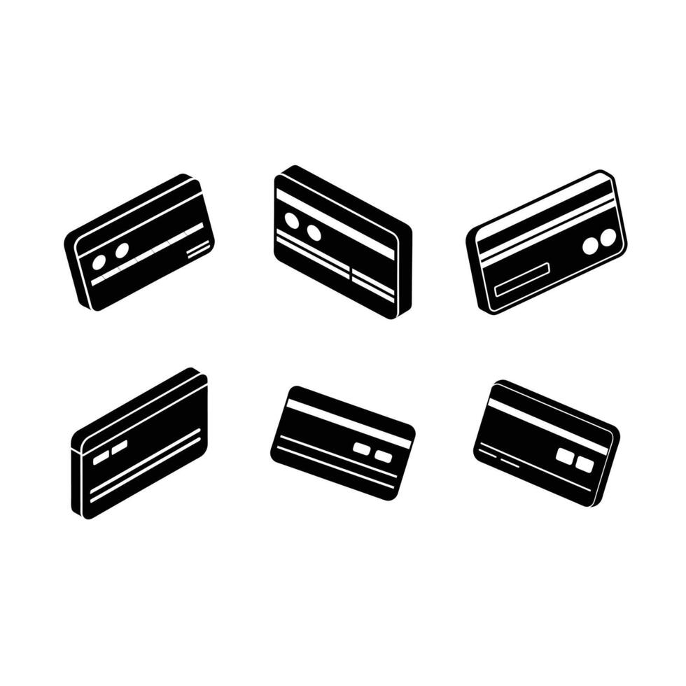 Credit card and line art, created with AI for financial designs on microstock platforms. vector