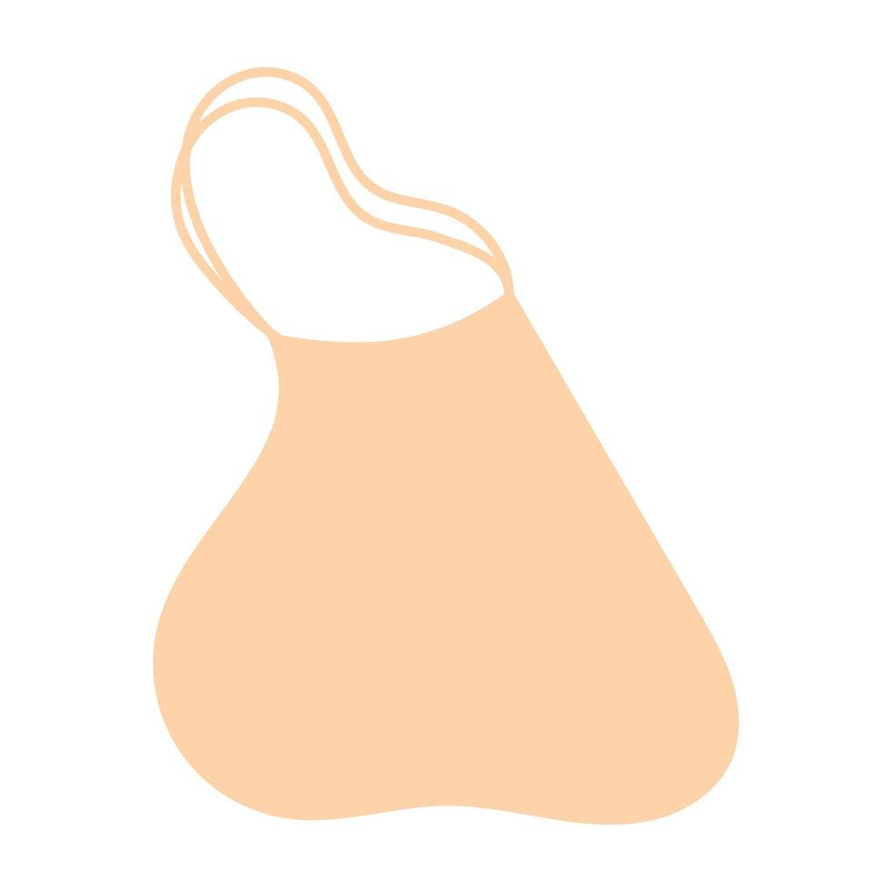 Reusable eco bag. illustration. vector