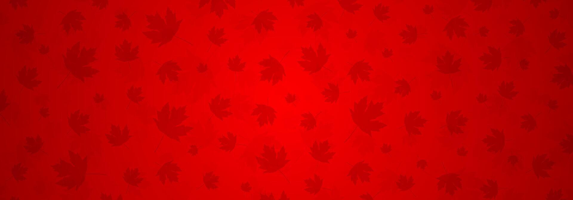maple leaf in red background template banner for Canada day, environment, festival, cards and events vector