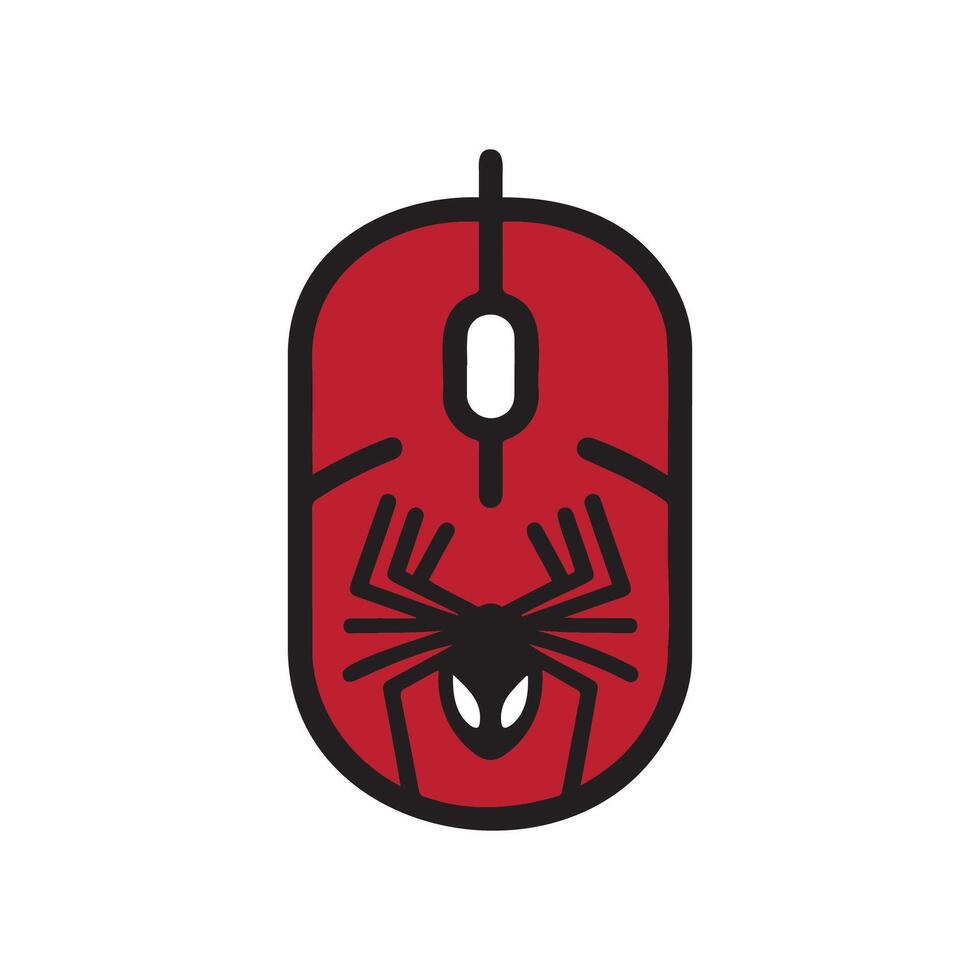 Spider Computer Mouse Illustration vector