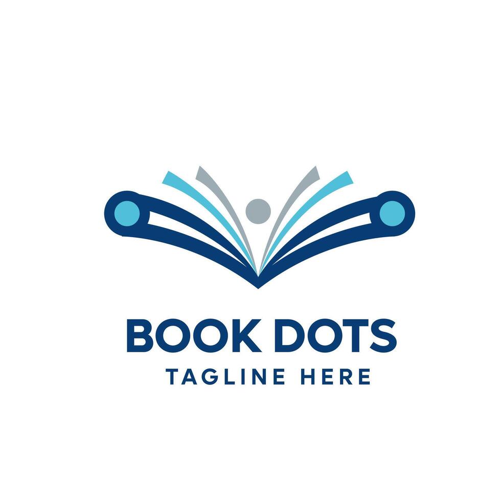 Book Human Dots Logo Template vector