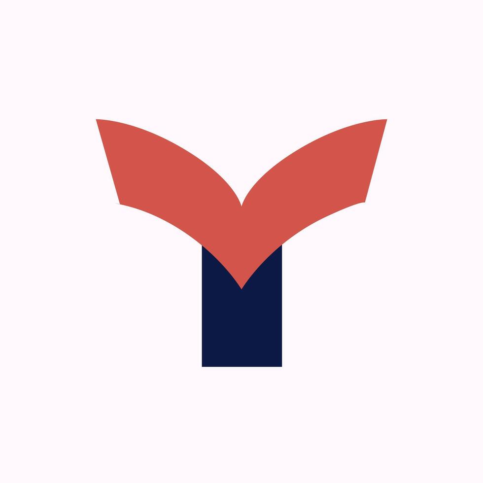 Book Lettermark Letter y Logo Template vector