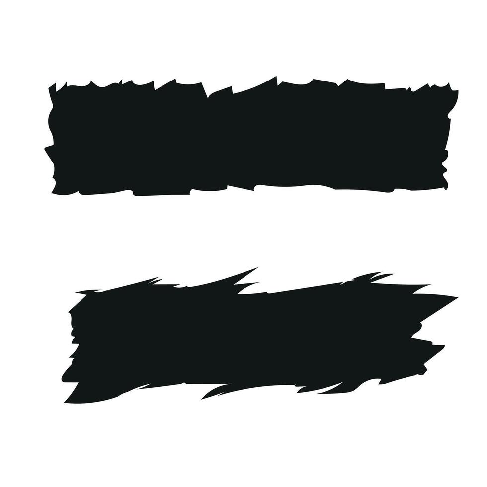 TWO BRUSH PATTERNS FORM LONG SQUARES. BLACK FLAT COLOR IS GREAT FOR COMPLEMENTING THE DESIGN vector