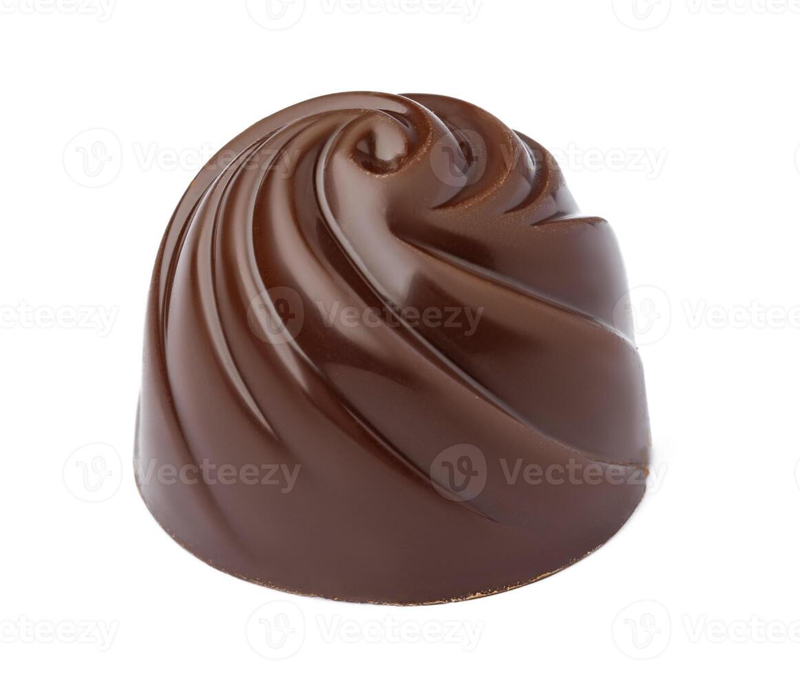chocolate candie isolated on white photo