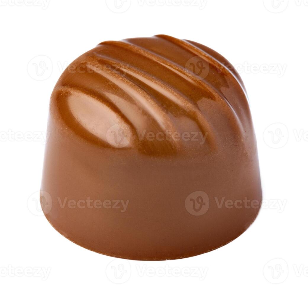 chocolate candie isolated on white photo