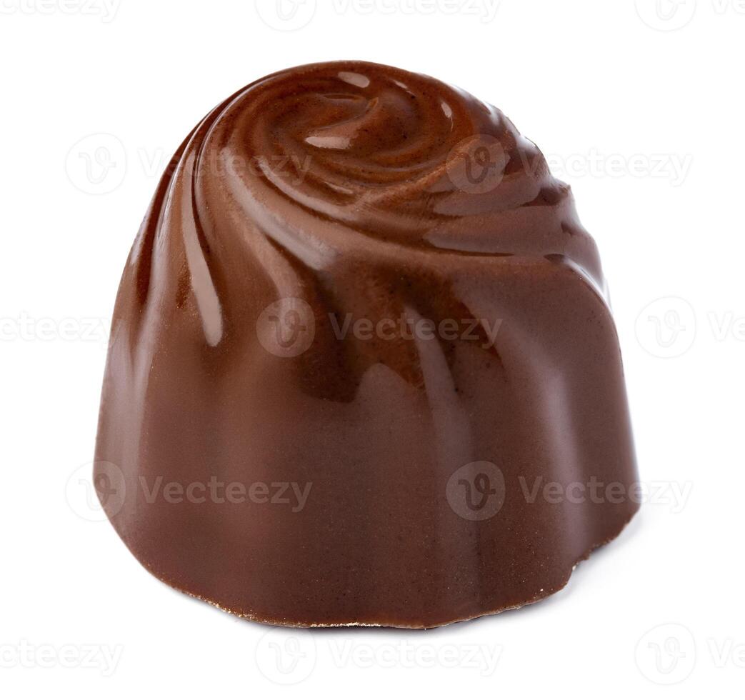 chocolate candie isolated on white photo