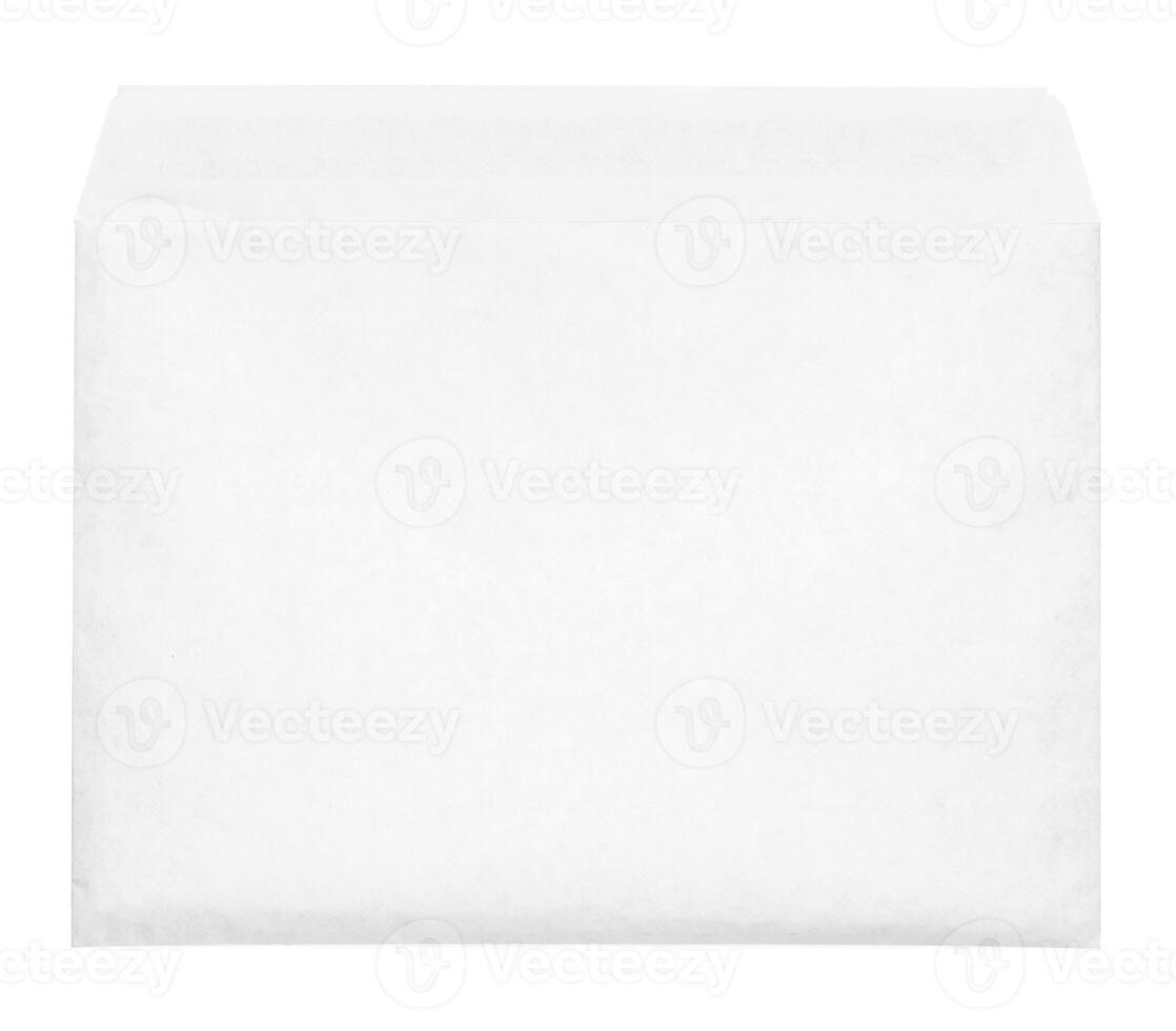 White envelope C4 isolated background. top view photo