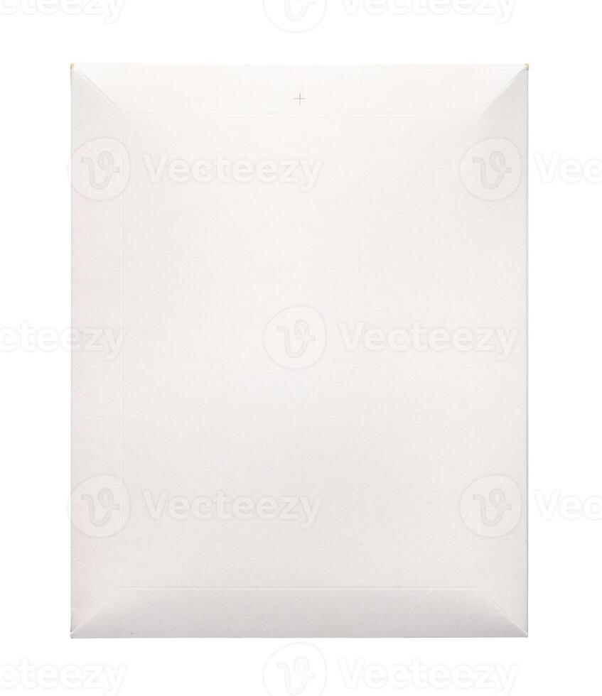 White envelope C4 isolated background. top view photo