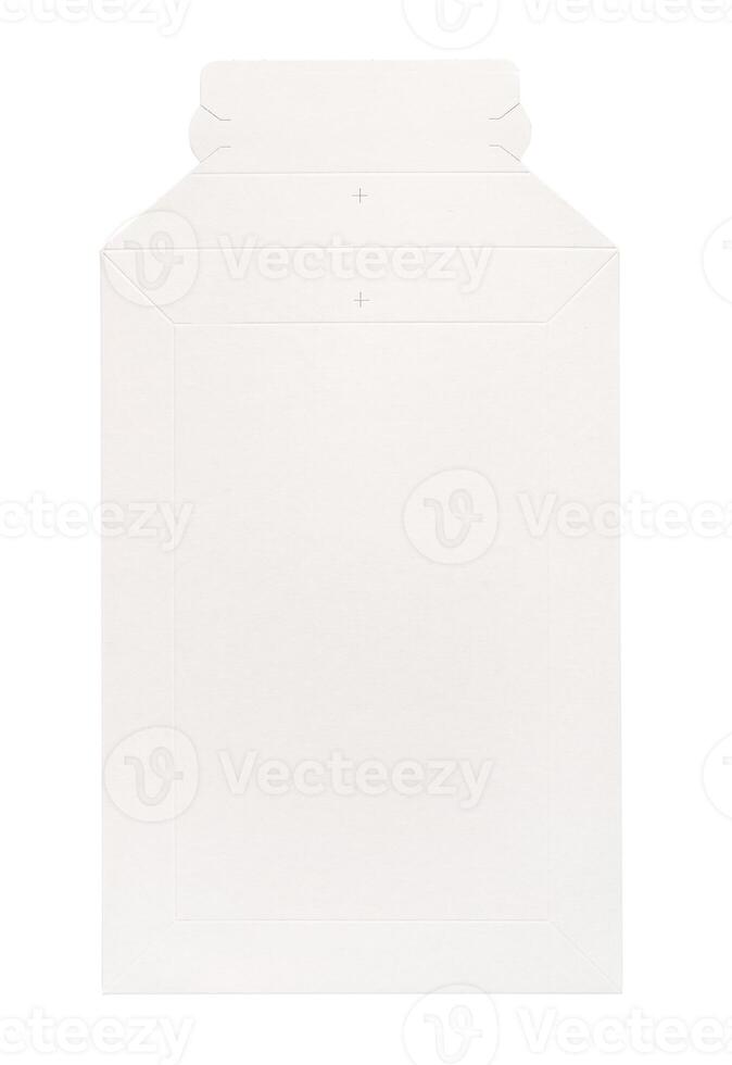 White envelope C4 isolated background. top view photo