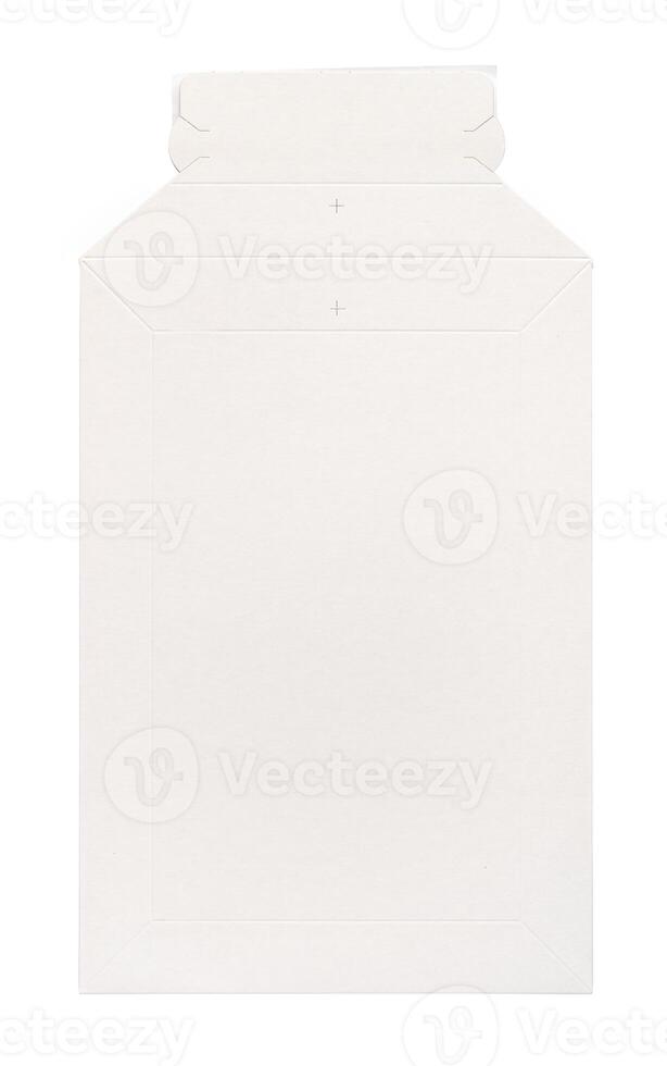 White envelope C4 isolated background. top view photo