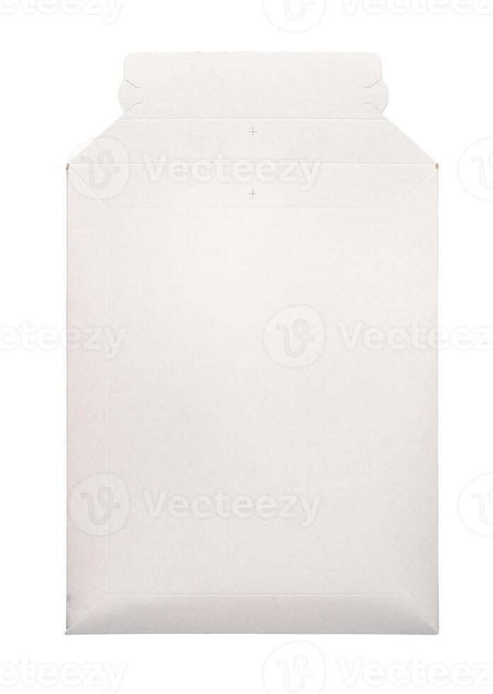 White envelope C4 isolated background. top view photo