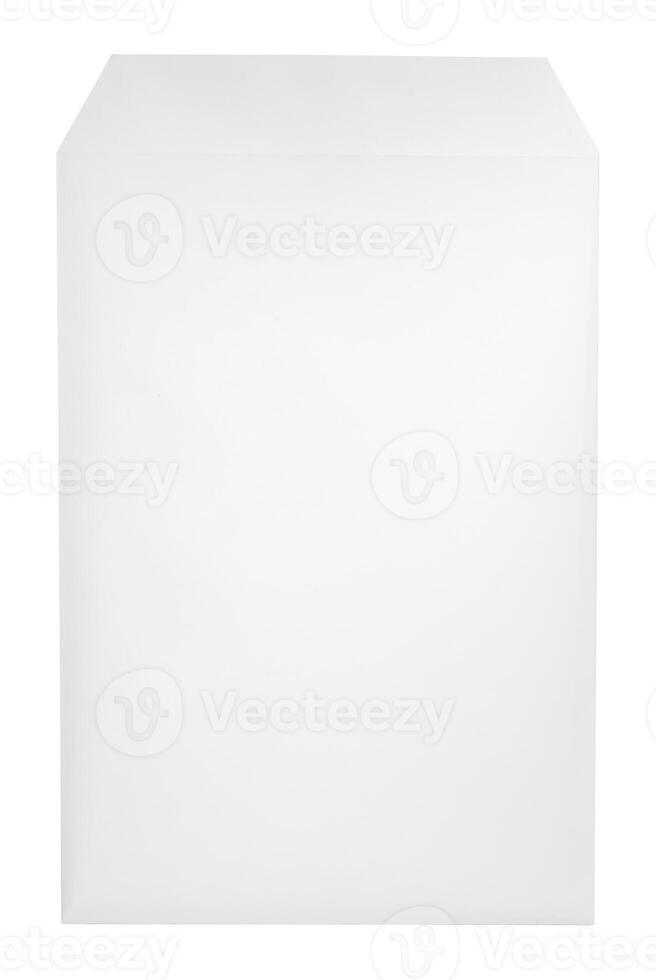 White envelope C4 isolated background. top view photo