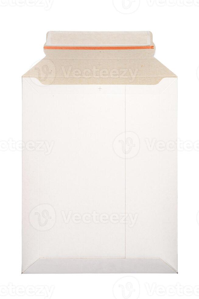 White envelope C4 isolated background. top view photo
