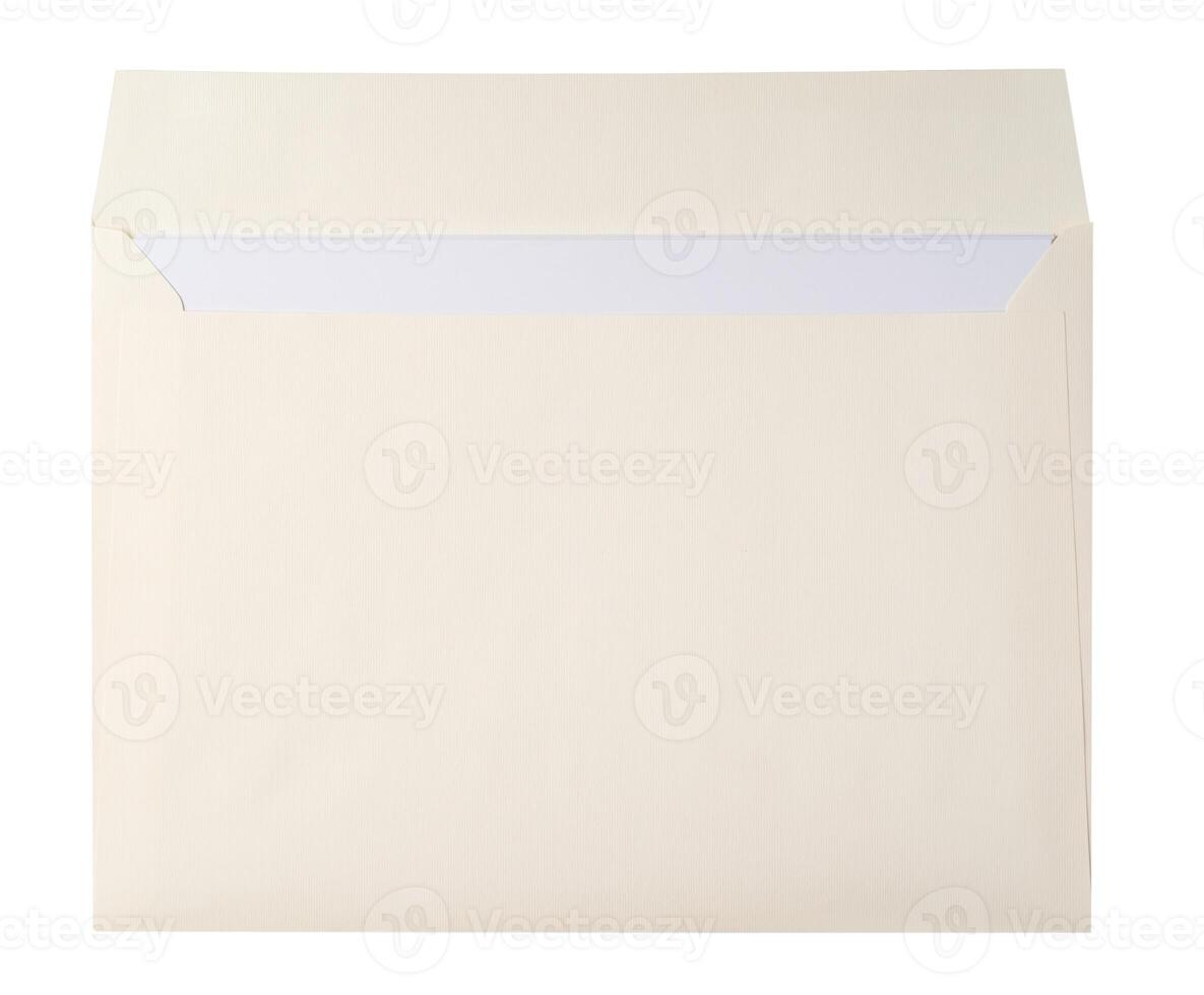 White envelope C4 isolated background. top view photo