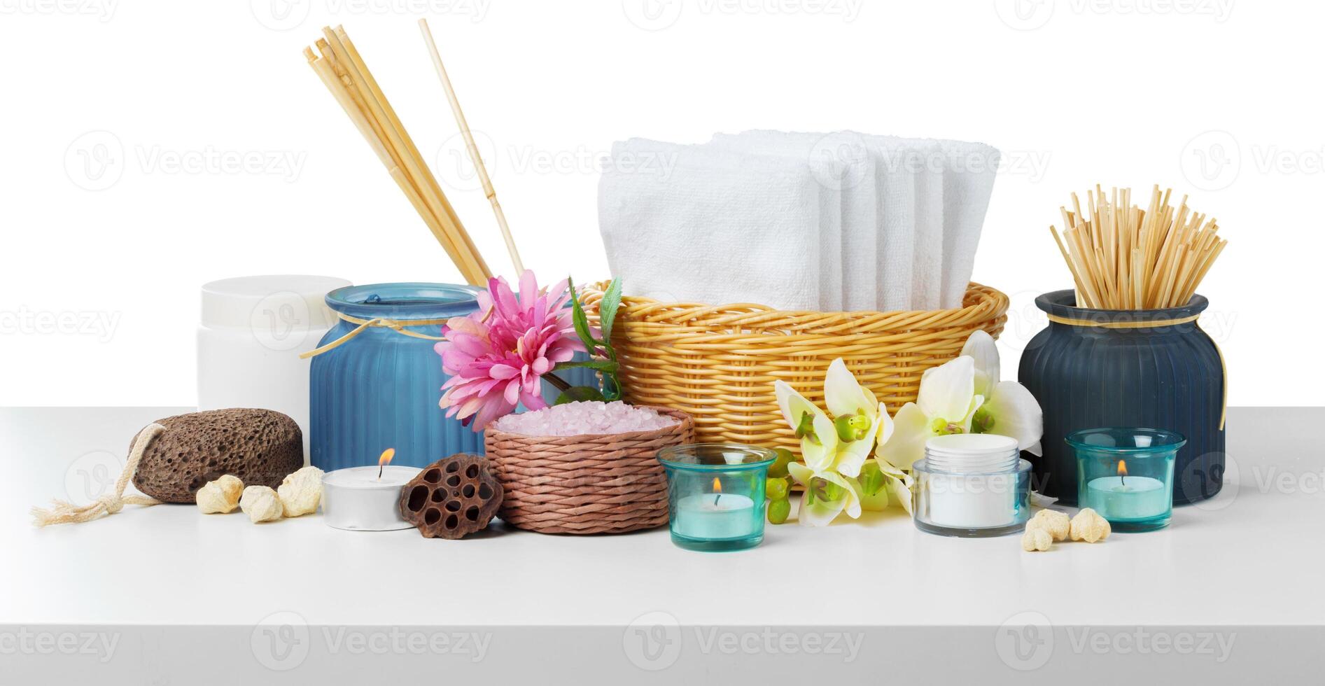 Composition of spa treatment photo