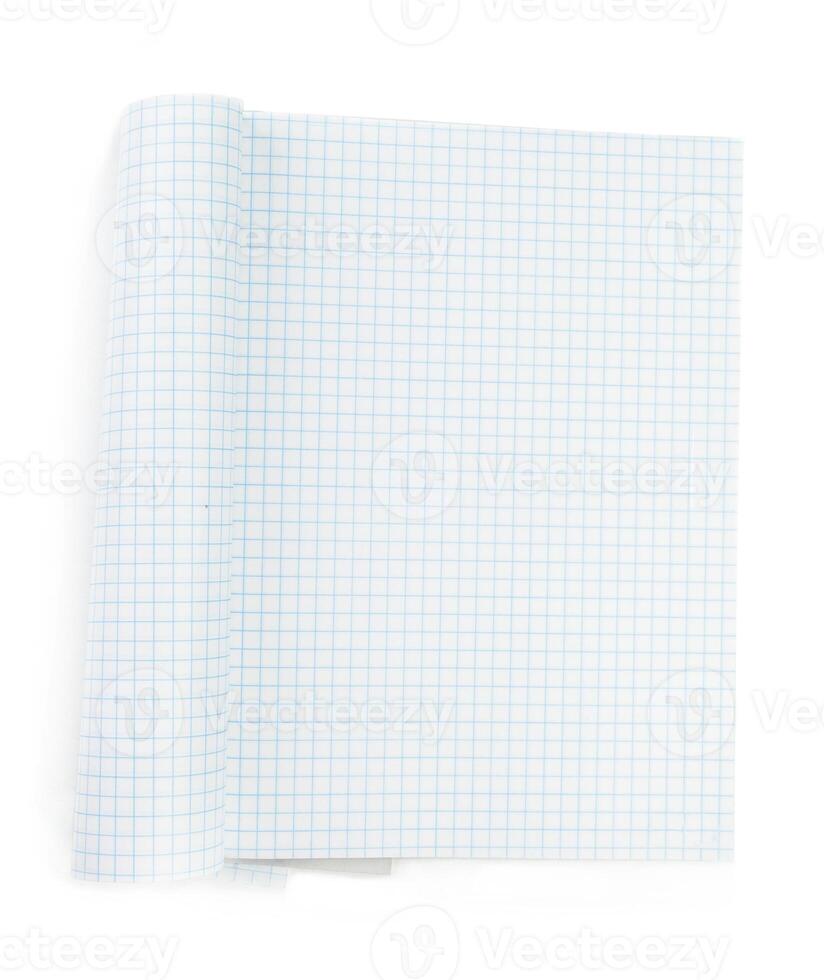 Notebook isolated on white background photo