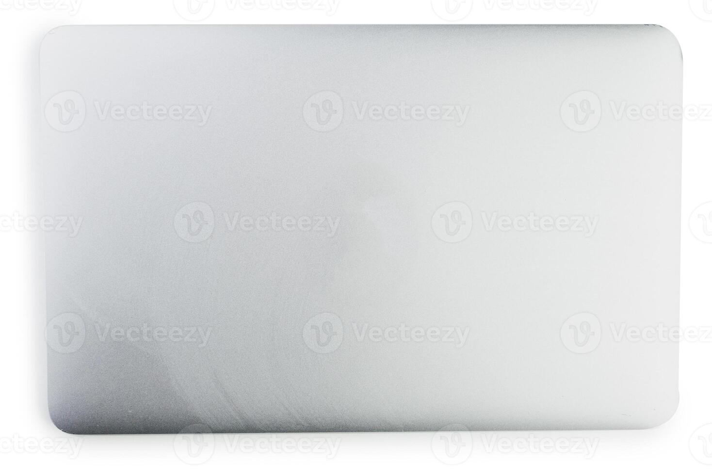 Modern laptop on a white background photo