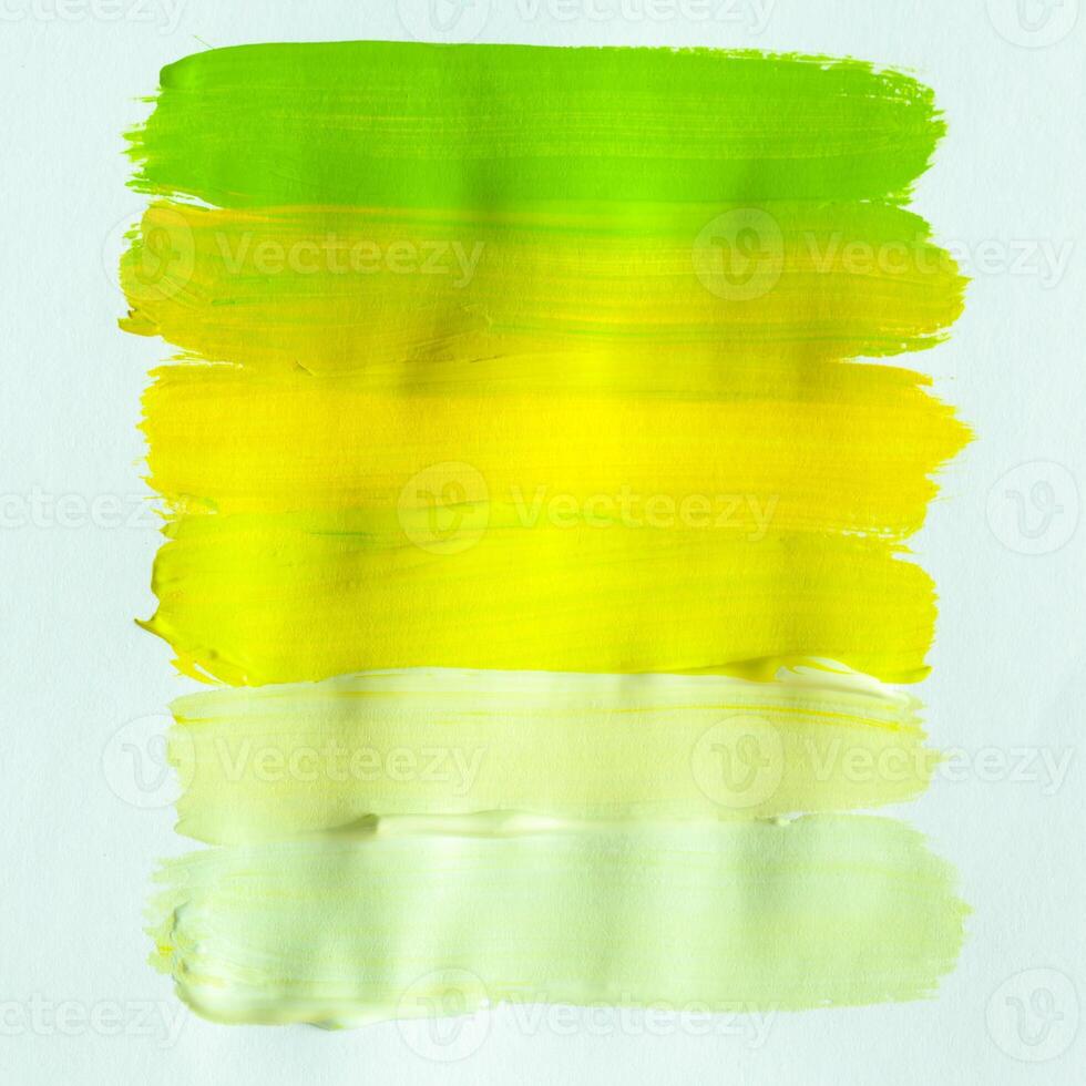 Set of abstract acrylic brush strokes photo