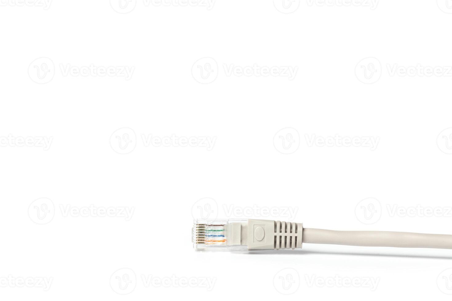 Close up of network cable photo