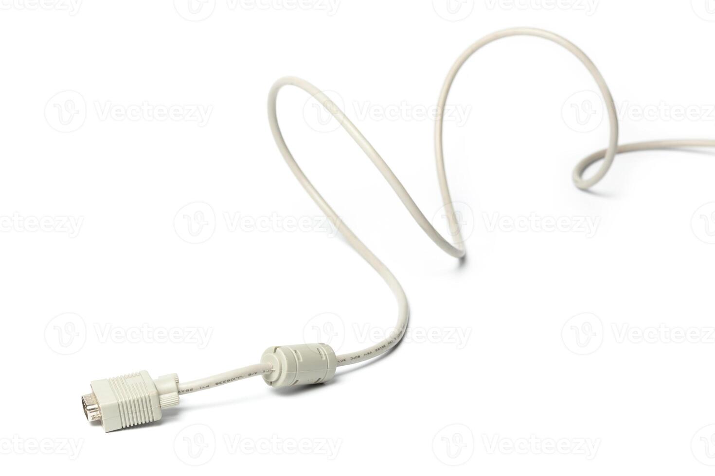 DVI wire isolated on white background photo