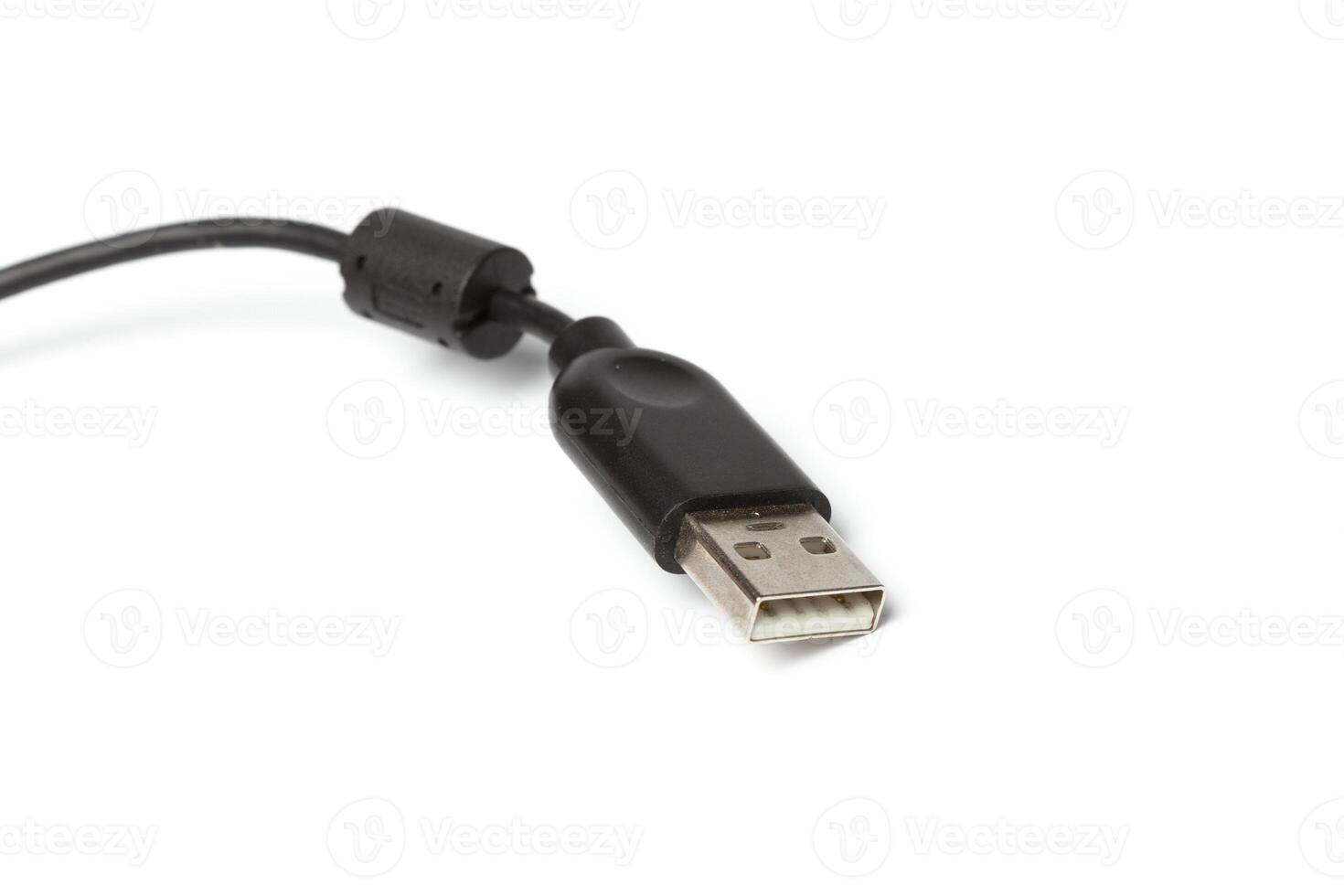 USB Cable Plug isolated on White Background photo