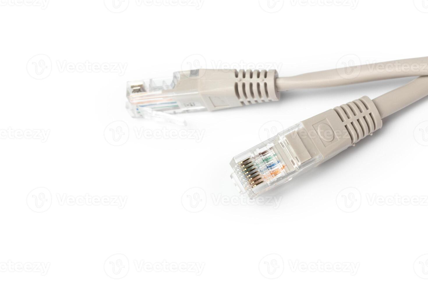Close up of network cable photo