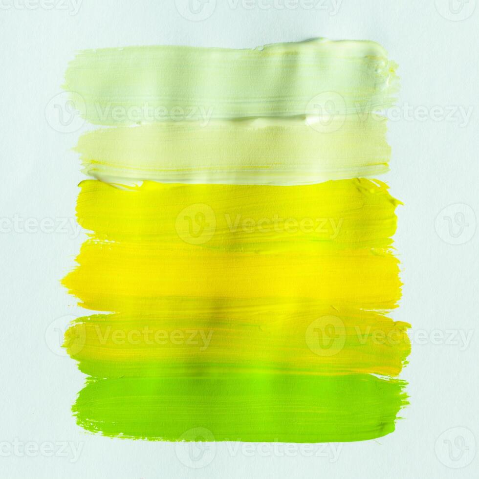 Set of abstract acrylic brush strokes photo