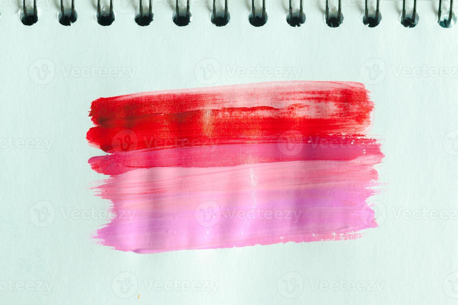 Set of abstract acrylic brush strokes photo