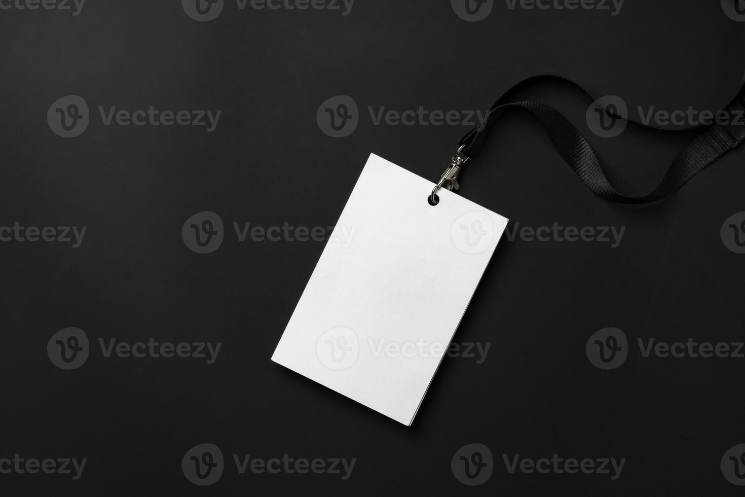 Blank badge mockup on black background copy space photo