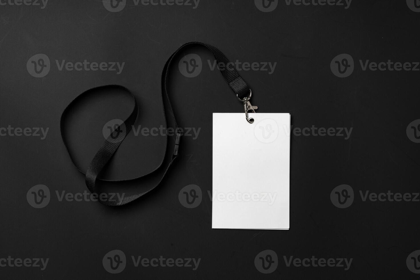 Blank badge mockup on black background copy space photo