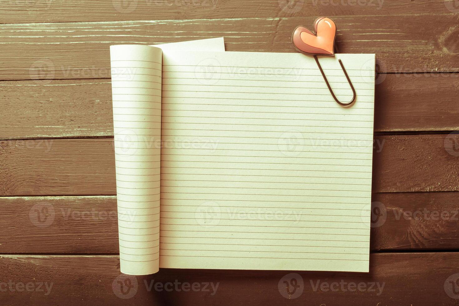 The workplace traveler. The blank notebook. photo