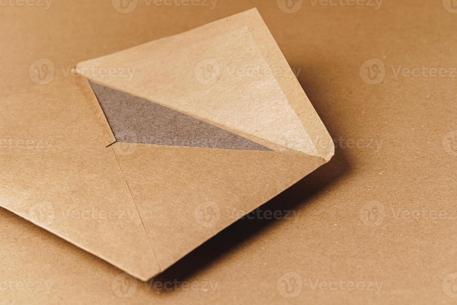 Set of craft elements with copy space and green leaves photo
