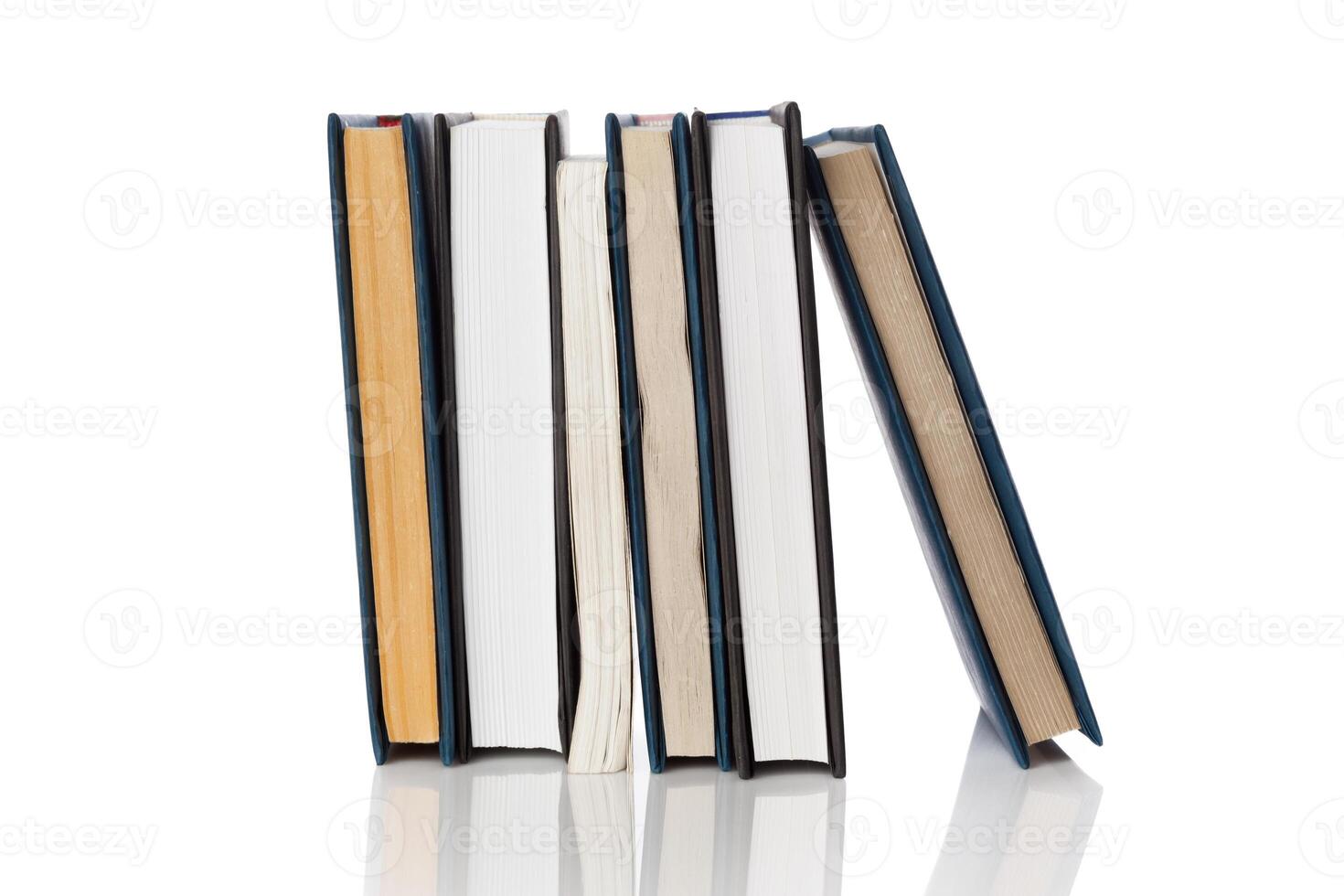 books isolated on white photo