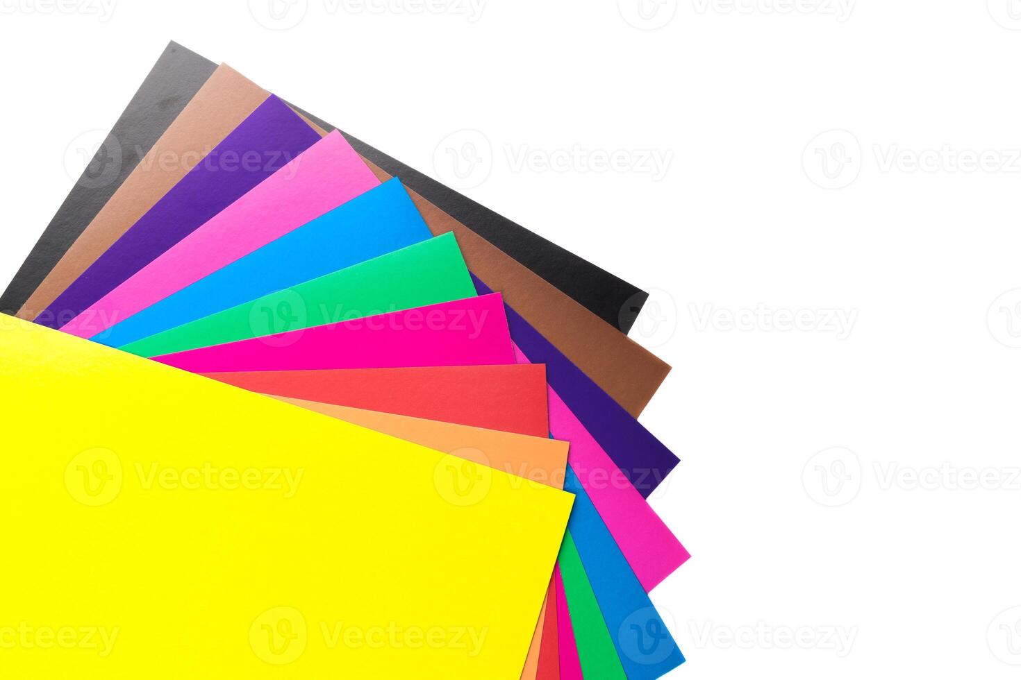 Sheets of colored paper photo